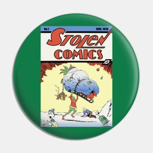 Stolen Comics Pin