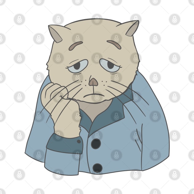 Depressed cat by CrazyLife