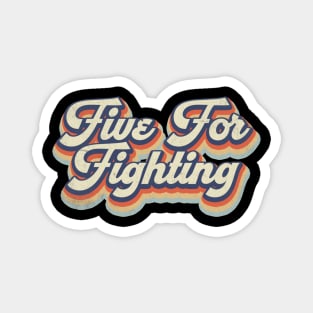 Retro Pattern Fighting 70s 80s 90s Birthday Classic Style Magnet