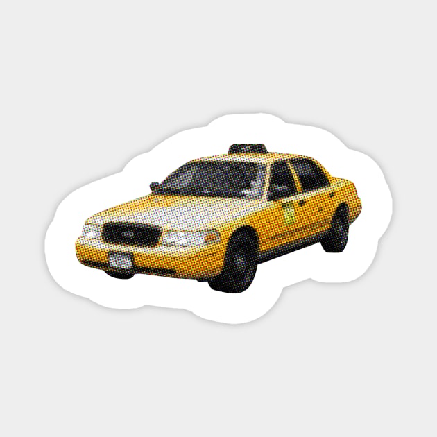 Taxi Cab Groove Magnet by pixelvision
