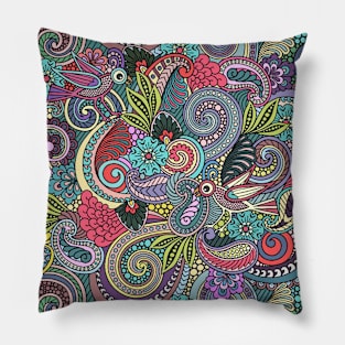 Floral Collage Pillow