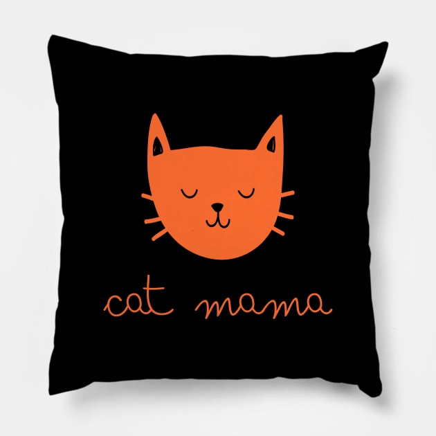 CAT MAMA Pillow by ScritchDesigns