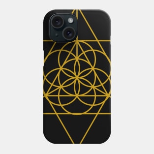 Triangular Golden Sunshine Phone Case