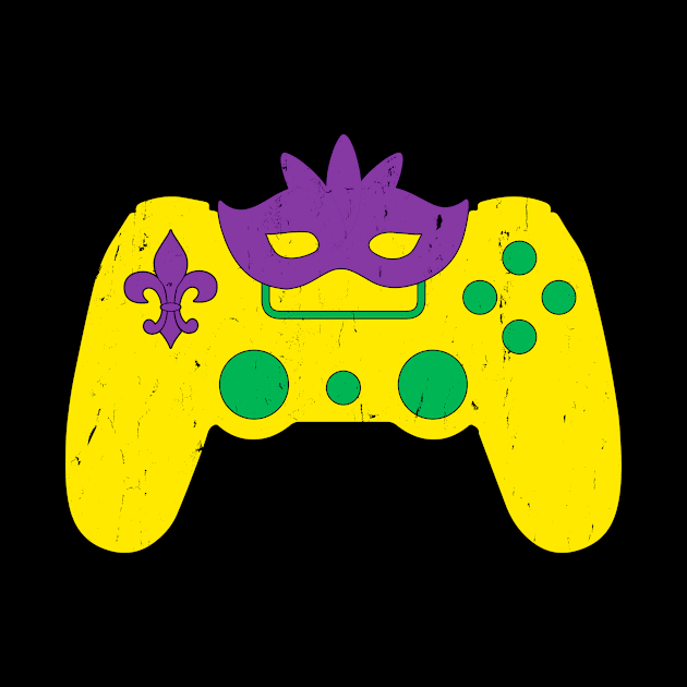 Video Game Shirt Mardi Gras Video Game Lover by Nikkyta