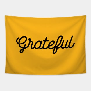 Grateful T-shirt - Modern, Minimal, Stylish, Typographic Tapestry