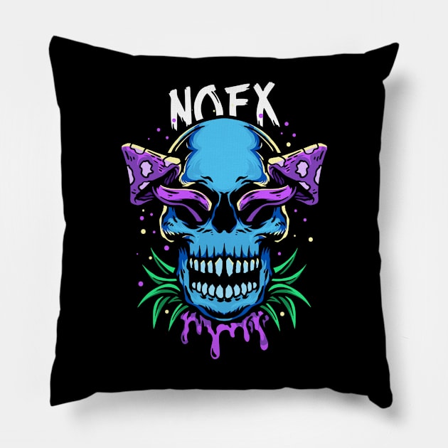 nofx Pillow by pemudaakhirjaman