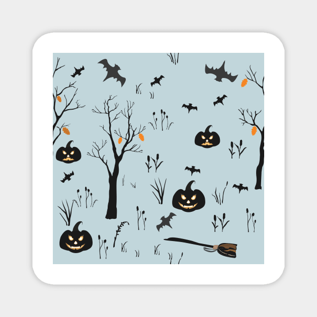 Halloween Pattern Magnet by KristinaStellar 