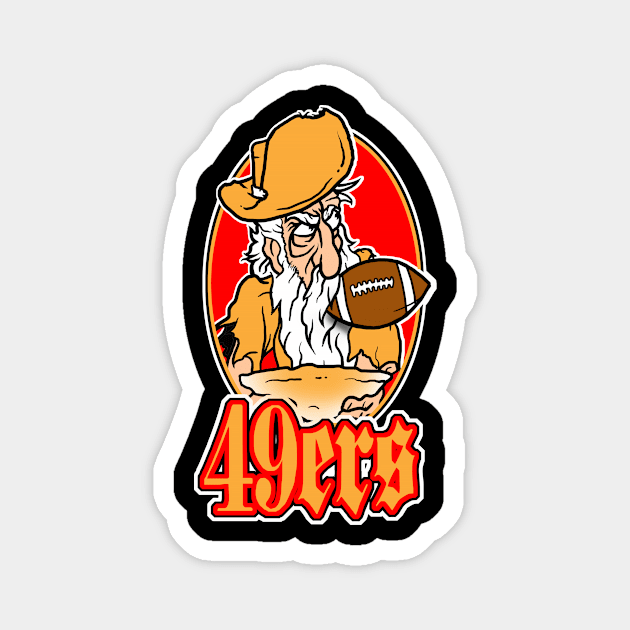 49ers Magnet by the Mad Artist