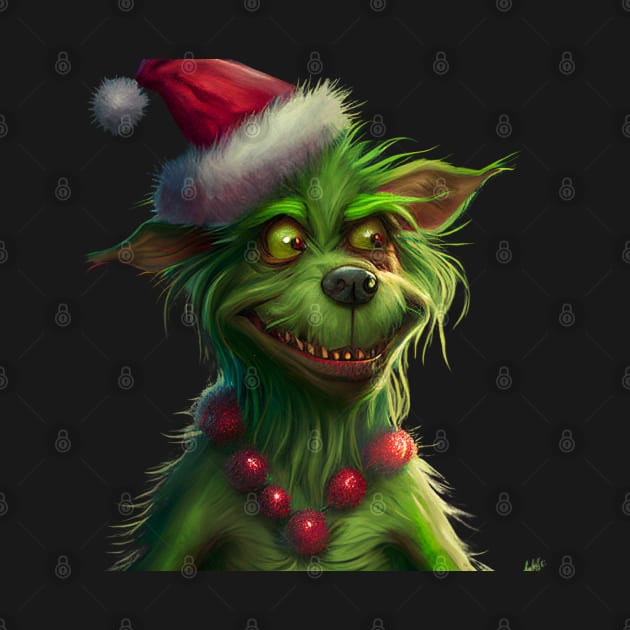 Grinch Dog by AbstractArt14