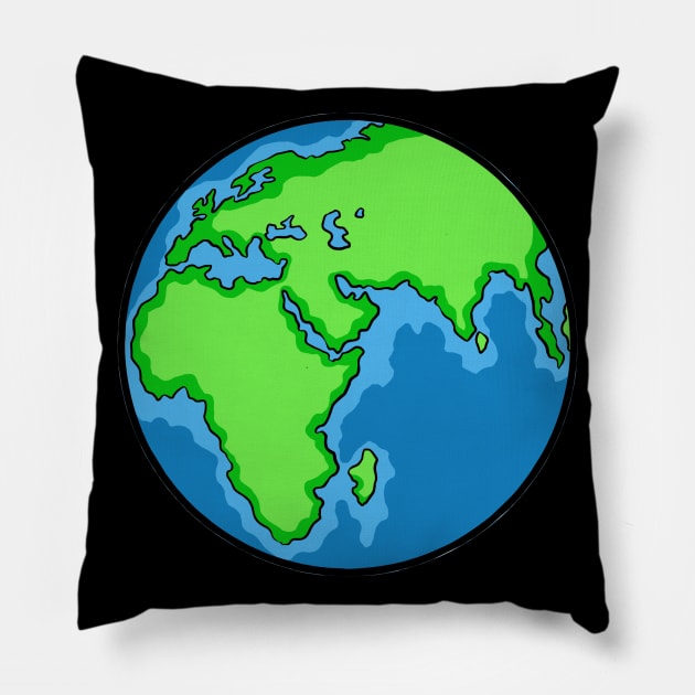 Earth Pillow by fromherotozero