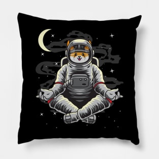 Astronaut Yoga Floki Inu Coin Floki Army To The Moon Crypto Token Cryptocurrency Wallet Birthday Gift For Men Women Kids Pillow