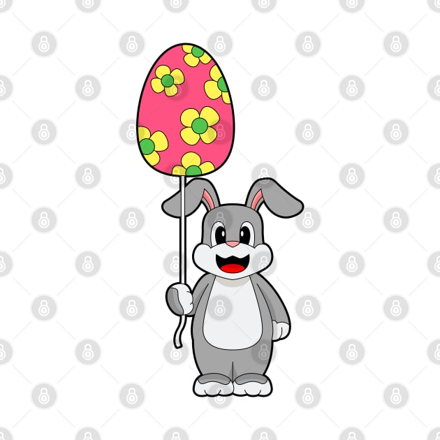 Rabbit Easter Easter egg Balloon by Markus Schnabel