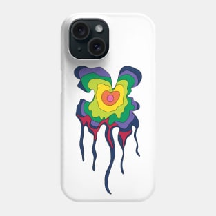 Trippy Drippy Tree Ring Shape Phone Case