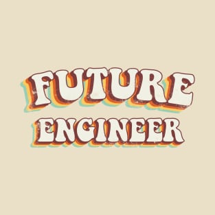 Future Engineer - Groovy Retro 70s Style T-Shirt