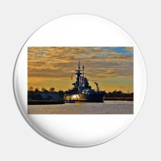 Sun Reflection On The Battleship Pin