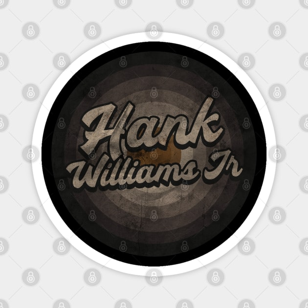 RETRO BLACK WHITE - Hank Williams Jr Magnet by Yaon