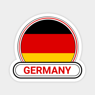 Germany Country Badge - Germany Flag Magnet