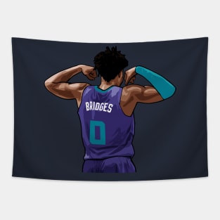 Miles Bridges Vector Back Tapestry