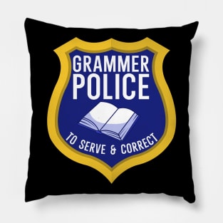 Grammer Police to serve and correct Pillow