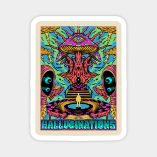 Halucination Psychedelic Artwork Magnet