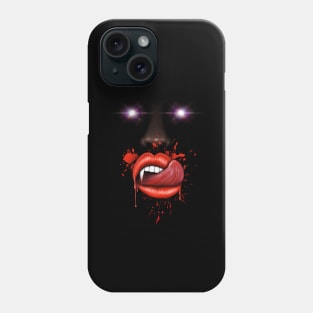 Vampire lips and teeth Halloween Phone Case