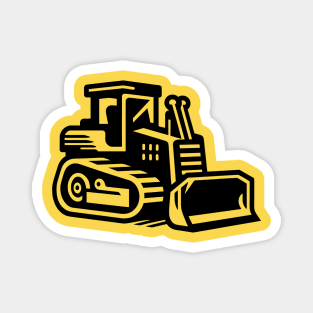 Construction Bulldozer Magnet