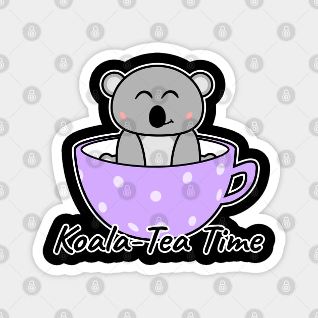 Koala-Tea Time Magnet by LunaMay