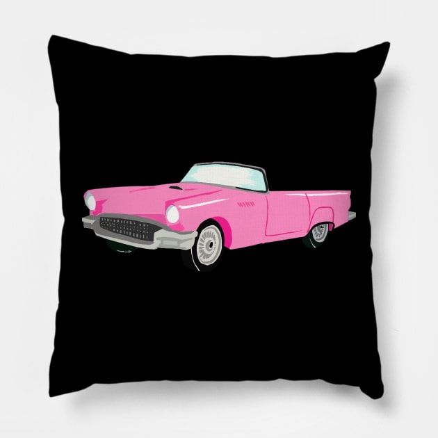 Pink Cadillac Classic(1) Pillow by GlamourFairy