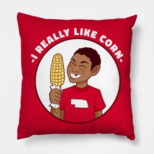 I Really Like Corn // Funny Nebraska Corn Kid Pillow