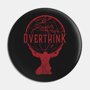 Ancient Greek Atlas God Overthink Earth Globe Pin