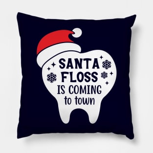 Tooth with santa hatdentistry, dental student, orthodontist, xmas, funny, dental squad, dentist christmas, hygienist Pillow