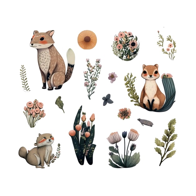 Cute nature sticker pack by Keniixx