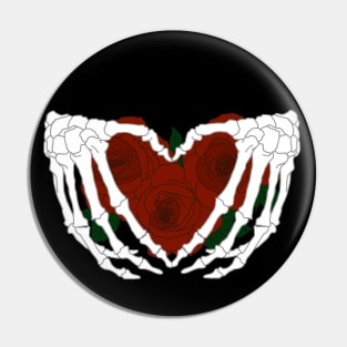 Skeletal Heart Pin