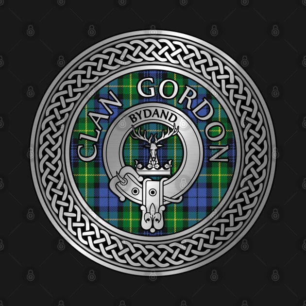 Clan Gordon Crest & Tartan Knot by Taylor'd Designs