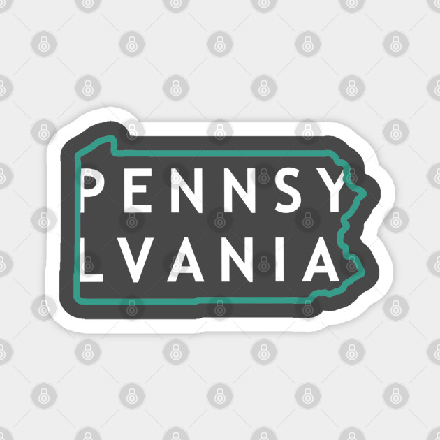 Pennsylvania State Outline Pennsylvania Magnet Teepublic