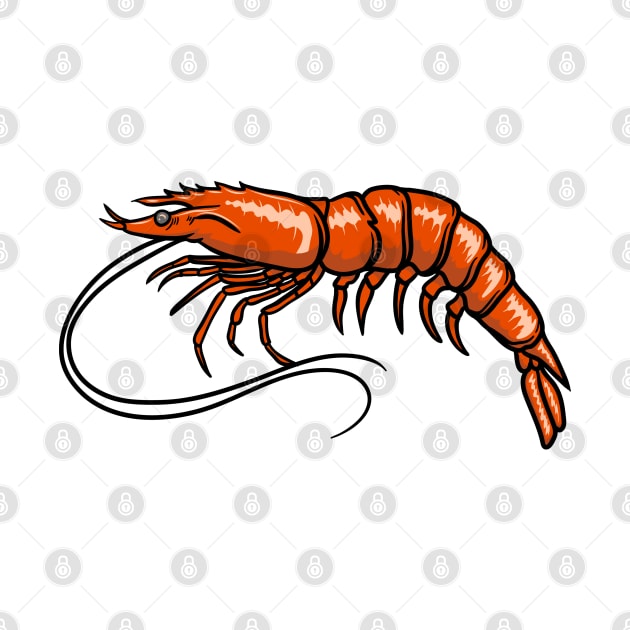 Shrimp by Sticker Steve