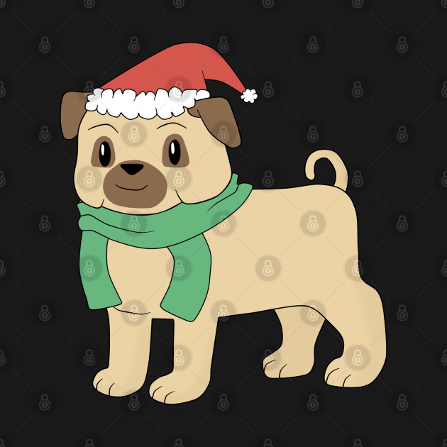 Disover Christmas Pug - Christmas Pug - T-Shirt