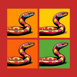 Pop Art Corn Snake - Exotic Snake T-Shirt
