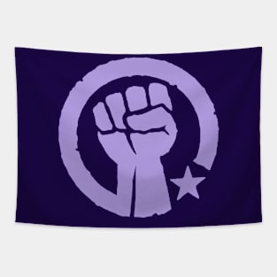 Lavender Revolution Fist Tapestry