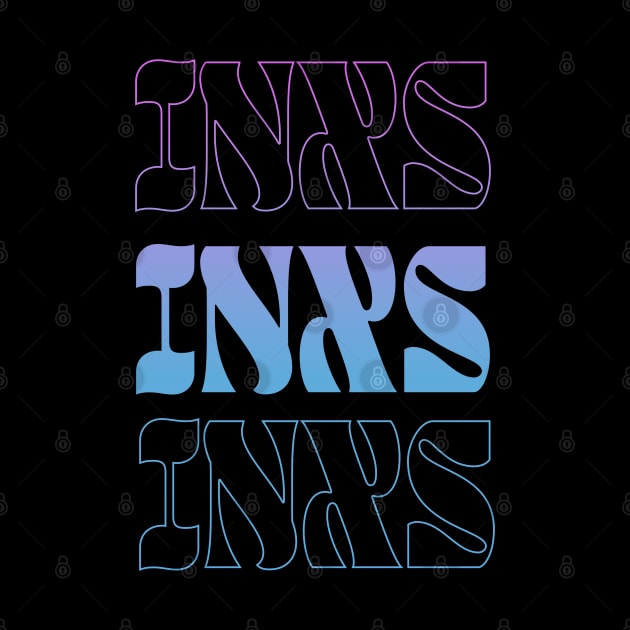 INXS // Typography Fan Art Design by bambangbuta