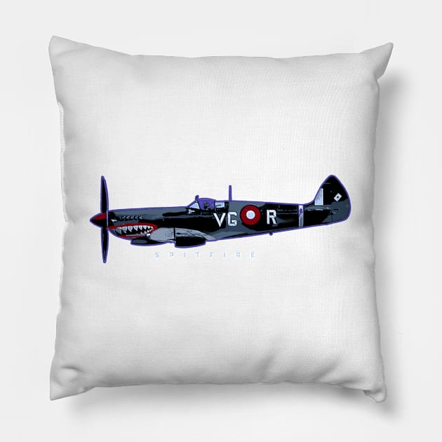 Spitfire Pillow by Midcenturydave