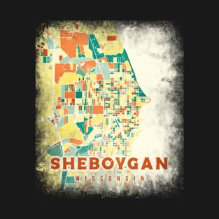 Sheboygan Wisconsin US map T-Shirt