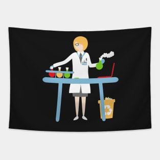 Scientist at work Tapestry