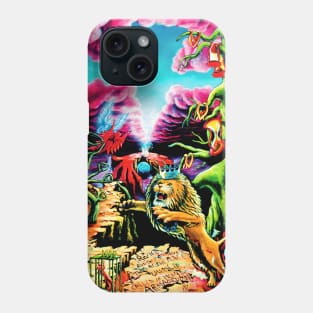 Trippy Psychedelic Surreal Visionary Psytrance Lion Phone Case