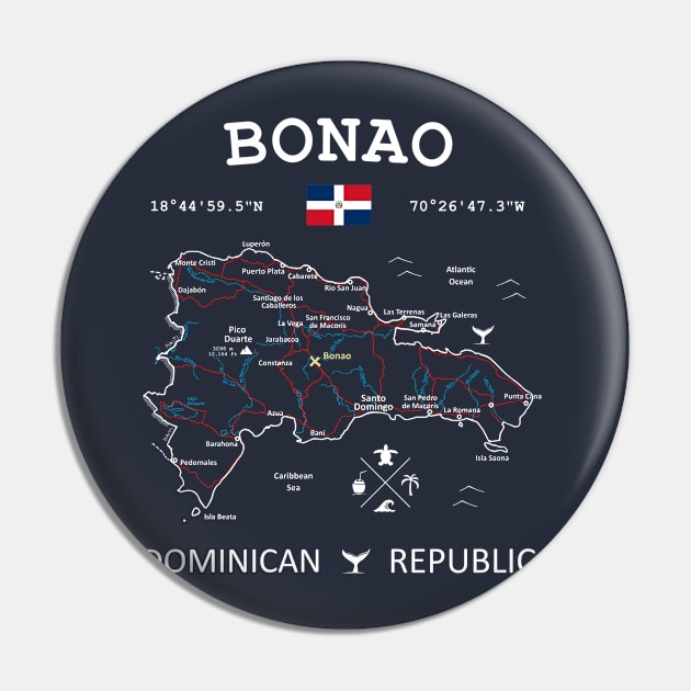 Bonao Dominican Republic Map Pin by French Salsa