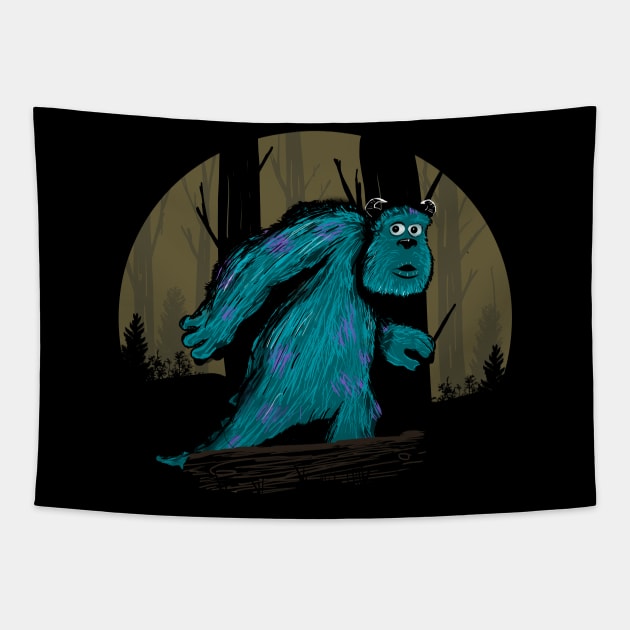 Big Blue Monster Tapestry by Piercek25