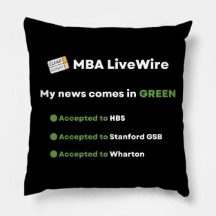 Clear Admit MBA LiveWire Pillow