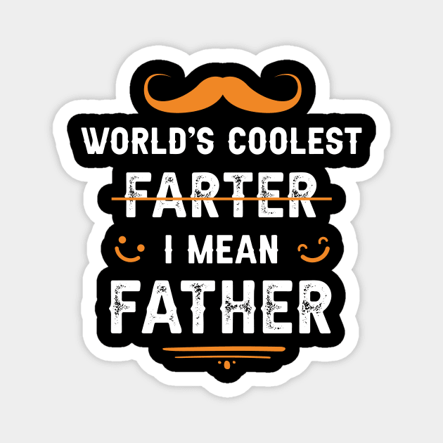 World’s coolest farter, I mean Father :) Magnet by Parrot Designs