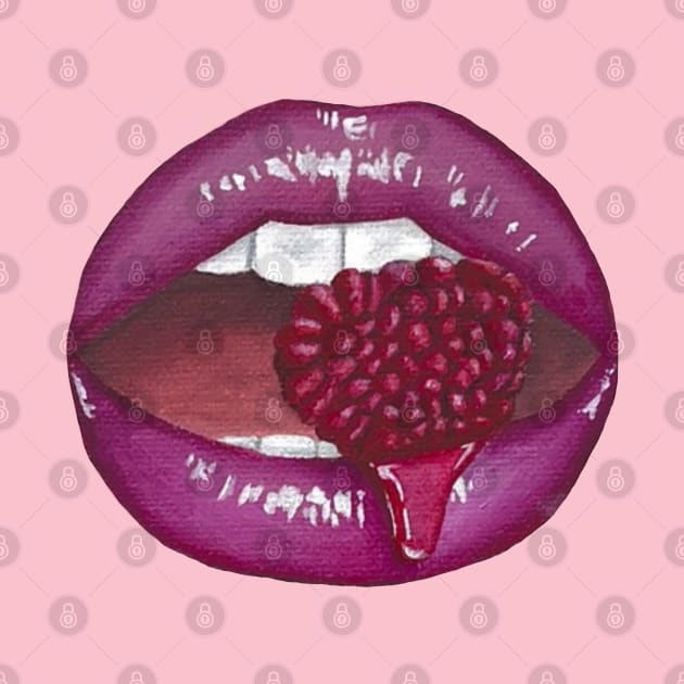 raspberry lips by SunnyAngst