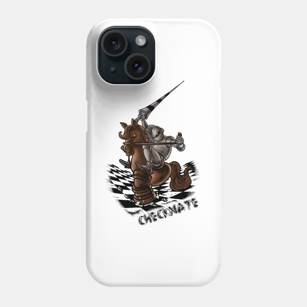 Horsepower Checkmate: Equestrian Excellence Unleashed Phone Case by Holymayo Tee